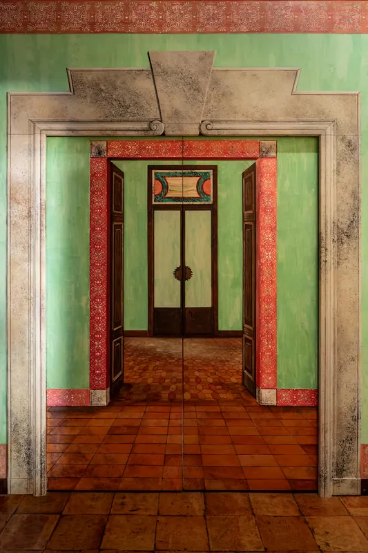 Pittura murale: porta in trompe-l'œil